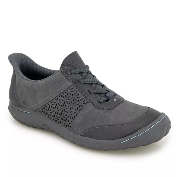 JBU NEW Women's Veronica Touchless Round Toe Sneakers Charcoal/Teal Size 6M - Picture 1 of 8